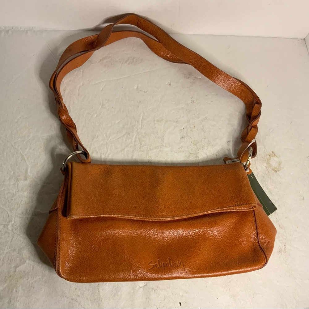 Sebastian Italy 6х10х3” Tan Leather Shoulder Bag